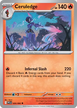 Ceruledge 020/094 - Phantasmal Flames