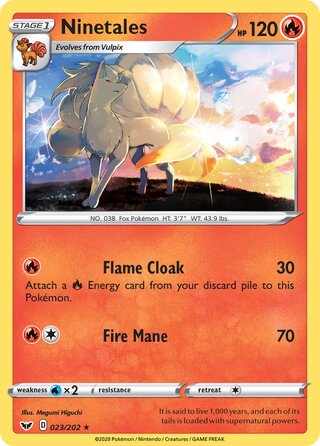 Ninetales 023/202 - Sword & Shield Base