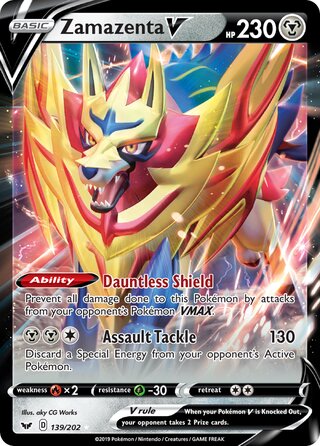 Zamazenta V 139/202 - Sword & Shield Base