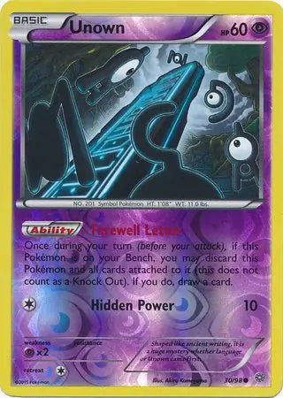 Unown 30/98 - Ancient Origins