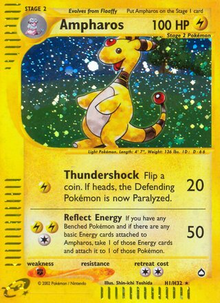 Ampharos H1/H32 - Aquapolis