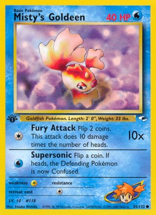Misty's Goldeen 85/132 - Gym Heroes