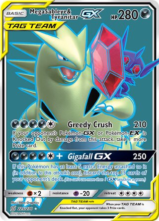 Mega Sableye & Tyranitar-GX 225/236 - Unified Minds