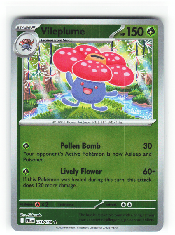 Vileplume 003/094 - Phantasmal Flames - NM (ID: 53125425600125) - front