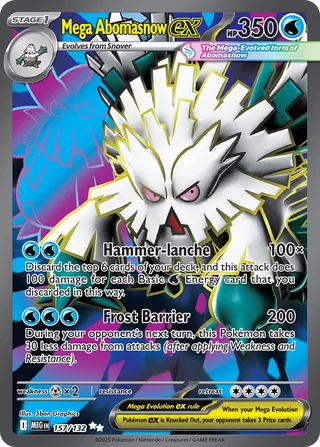 Mega Abomasnow ex 157/132 - Mega Evolution Base