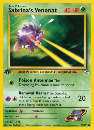 Sabrina's Venonat 96/132 - Gym Heroes