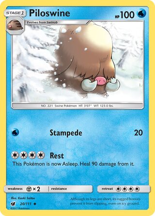 Piloswine 20/111 - Crimson Invasion