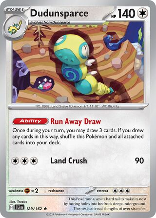 Dudunsparce 129/162 - Temporal Forces