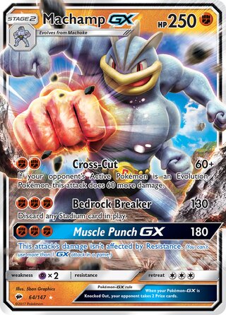 Machamp-GX 64/147 - Burning Shadows