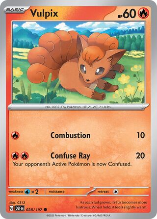 Vulpix 028/197 - Obsidian Flames