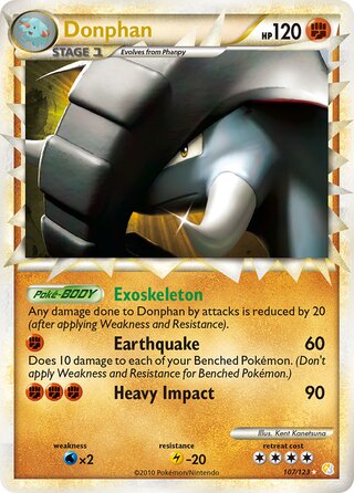 Donphan 107/123 - HeartGold & SoulSilver
