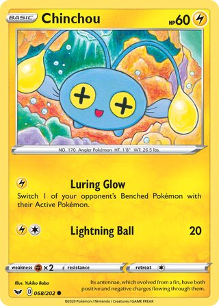 Chinchou 068/202 - Sword & Shield Base