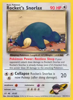 Rocket's Snorlax 33/132 - Gym Heroes