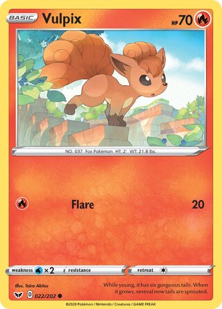 Vulpix 022/202 - Sword & Shield Base
