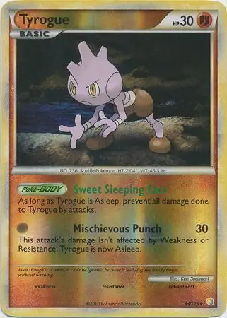 Tyrogue 33/123 - HeartGold & SoulSilver