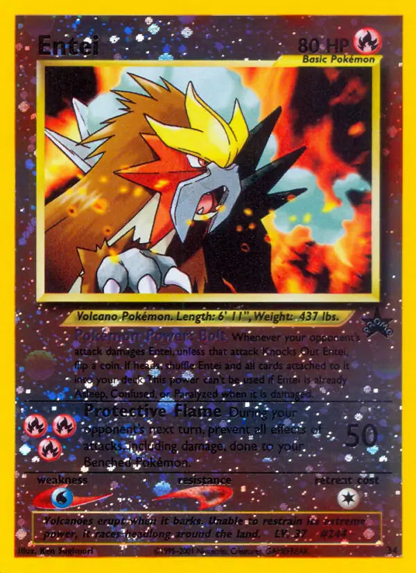 Entei 34 - WOTC Promo