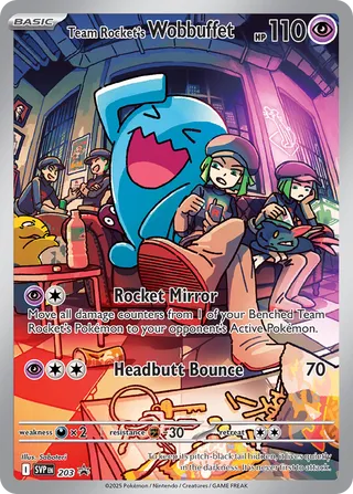 Team Rocket's Wobbuffet 203 - Scarlet & Violet Promos