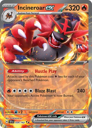 Incineroar ex 034/162 - Temporal Forces