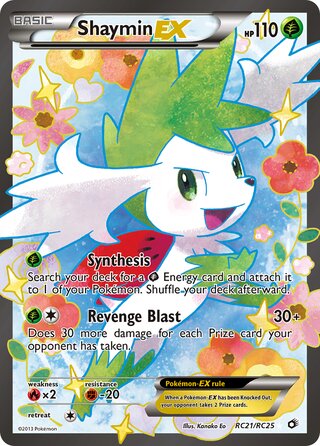 Shaymin-EX RC21/RC25 - Legendary Treasures