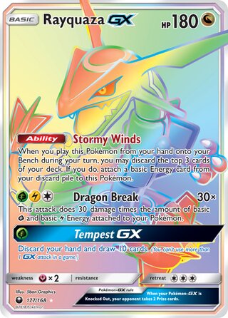 Rayquaza-GX 177/168 - Celestial Storm