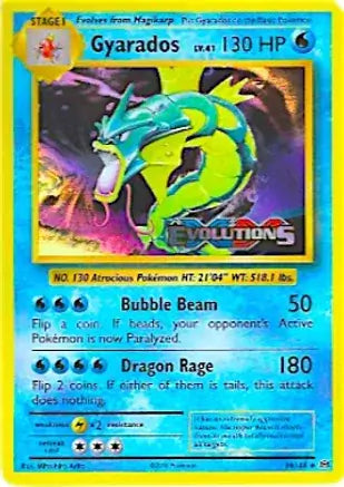 Gyarados Evolutions Prerelease 34 - XY Black Star Promos