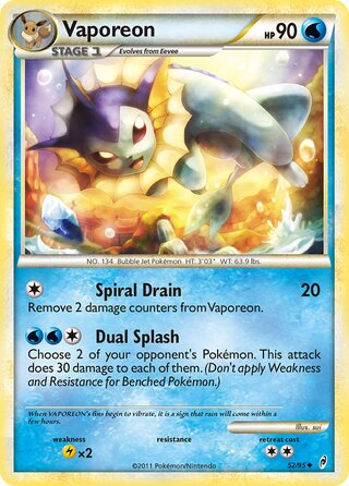 Vaporeon 52/95 - Call of Legends