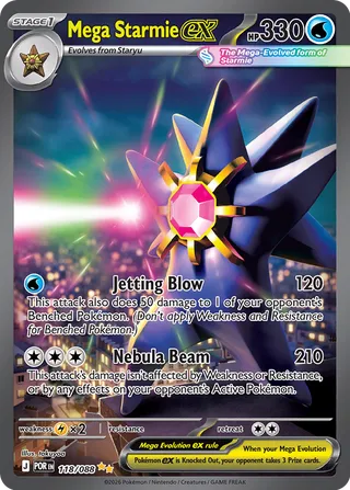 Mega Starmie ex 118/088 - Perfect Order