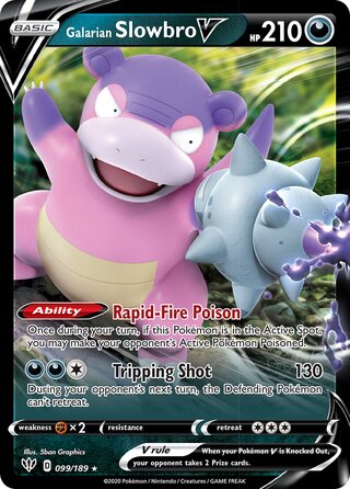 Galarian Slowbro V 099/189 - Darkness Ablaze