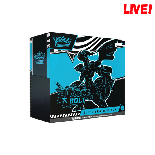 Pokemon Black Bolt Elite Trainer Box (Live)