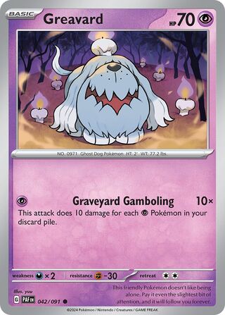Greavard 042/091 - Paldean Fates