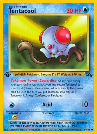 Tentacool 56/62 - Fossil