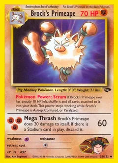 Brock's Primeape 35/132 - Gym Challenge