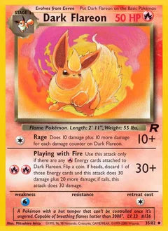 Dark Flareon 35/82 - Team Rocket