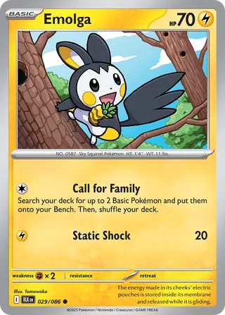 Emolga 029/086 - Black Bolt