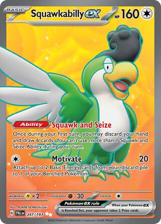 Squawkabilly ex 247/193 - Paldea Evolved