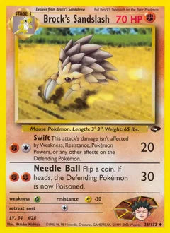 Brock's Sandslash 36/132 - Gym Challenge