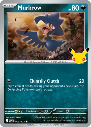 Murkrow 093/128 - 30th Celebration