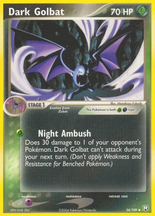 Dark Golbat 34/109 - Team Rocket Returns