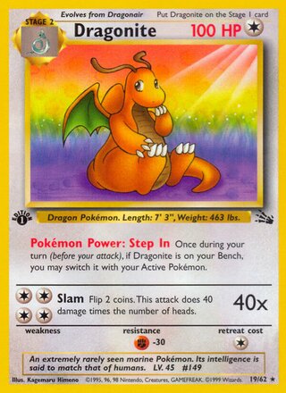 Dragonite 19/62 - Fossil
