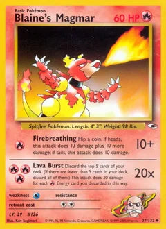 Blaine's Magmar 37/132 - Gym Heroes