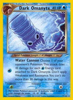 Dark Omanyte 37/105 - Neo Destiny