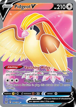 Pidgeot V 188/196 - Lost Origin