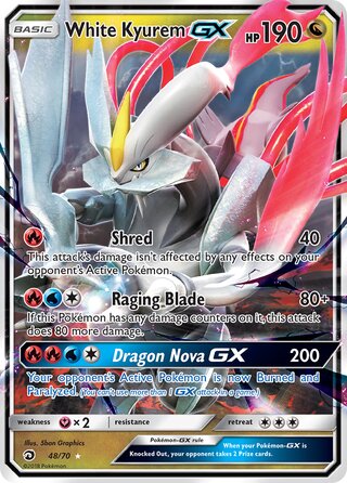 White Kyurem-GX 48/70 - Dragon Majesty