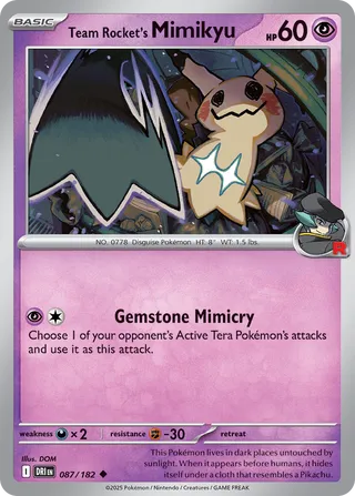 Team Rocket's Mimikyu 087/182 - Destined Rivals