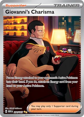 Giovanni's Charisma 204/165 - Scarlet & Violet 151