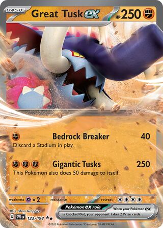 Great Tusk ex 123/198 - Scarlet & Violet Base