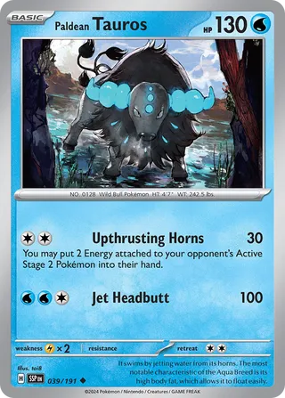 Paldean Tauros 039/191 - Surging Sparks