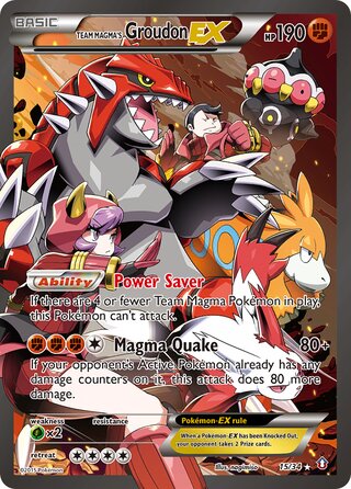 Team Magma's Groudon-EX 15/34 - Double Crisis