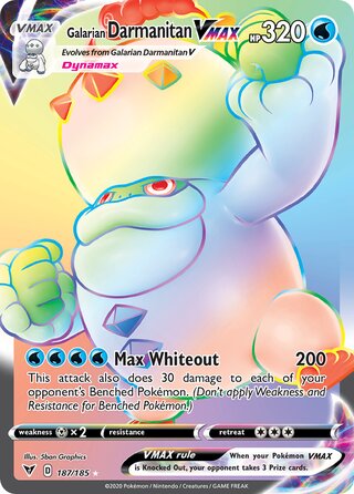 Galarian Darmanitan VMAX 187/185 - Vivid Voltage