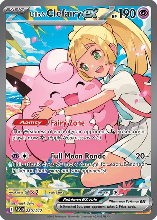 Lillie's Clefairy ex 280/217 - Ascended Heroes